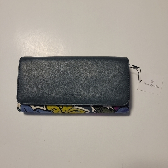 Vera Bradley NWT Falling Flowers RFID Audrey Wallet. - Picture 1 of 15